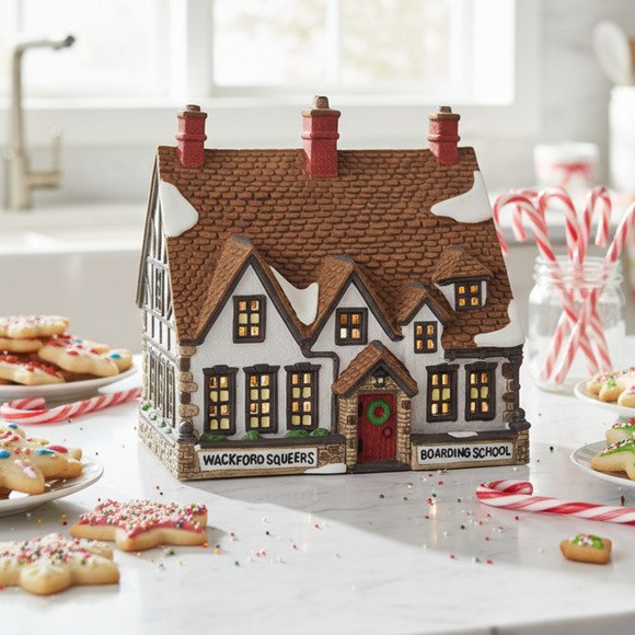 Dept 56 Dickens' Village Nicholas Nickleby Wackford Squeers Boarding School - Picture 1 of 16